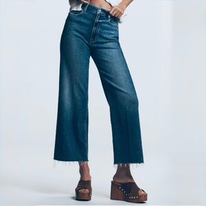 PAIGE Anessa High-Rise Crop Wide Leg Jeans NWT